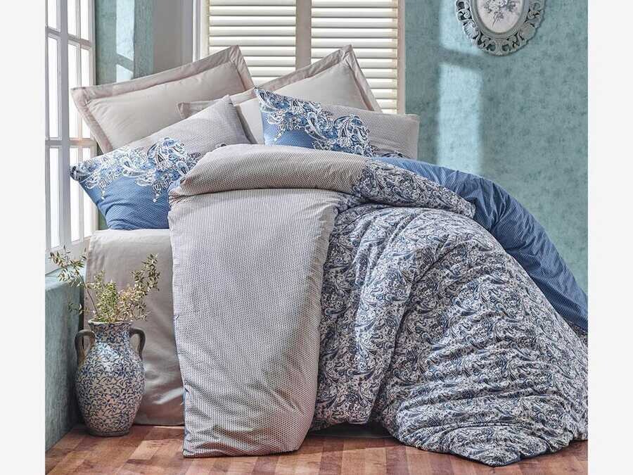 Cotton Box - Cotton Box Ranforce Nevresim Takımı Elisa Bej Çift Kişilik Cotton Box - Cotton Box Ranforce Nevresim Takımı Elisa Bej Çift Kişilik