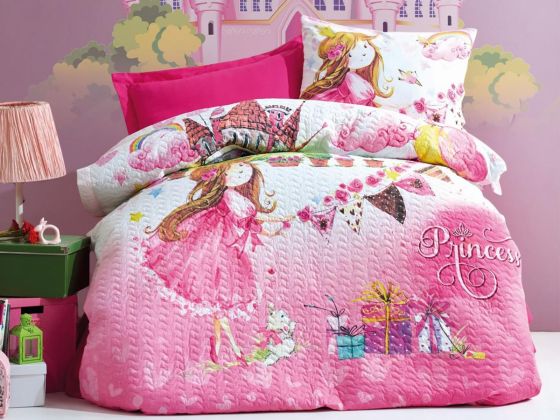 Cotton Box Ranforce Duvet Cover Set Princess Pink Single