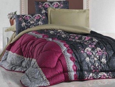 Cotton Box - Cotton Box Royal Saten Uyku Seti Cassandra Mürdüm