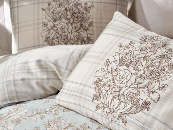 Cotton Box Satin Terry Double Duvet Cover Set Beige