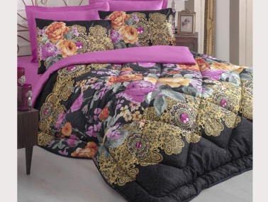 Cotton Box - Cotton Box Saten Uyku Seti Karmen Fuşya Çift Kişilik Cotton Box - Cotton Box Saten Uyku Seti Karmen Fuşya Çift Kişilik