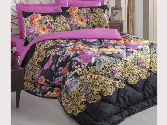 Cotton Box Saten Uyku Seti Karmen Fuşya Çift Kişilik