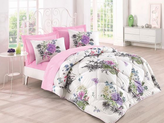 Cotton Box Stella Ranforce Double Bedding Set Pink