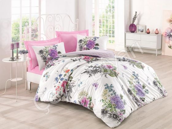 Cotton Box Single Duvet Cover Set Stella Pink