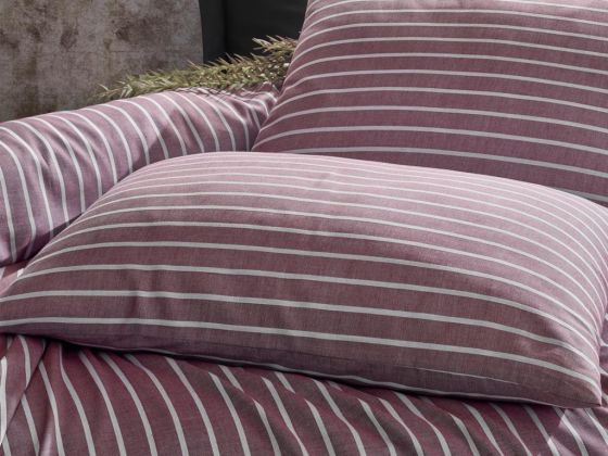 Cottonbox Bamboo Satin Double Duvet Cover Set Burgundy