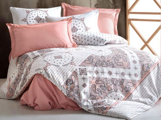 Cottonbox Bohemian Riva Double Duvet Cover Set Brown