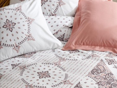 Cottonbox Bohemian Riva Double Duvet Cover Set Brown - Thumbnail