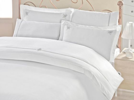 Cottonbox Classic Güher Double Duvet Cover Set White