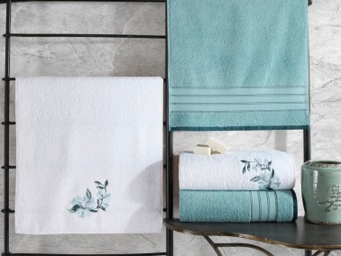 Cotton Box - Cottonbox Colorful Bath Set Mint-White Cotton Box - Cottonbox Colorful Bath Set Mint-White