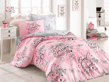Cotton Box - Cottonbox Genç Feeling Single Duvet Cover Set Pink Cotton Box - Cottonbox Genç Feeling Single Duvet Cover Set Pink