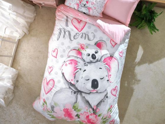 Cottonbox Junior Koala Single Duvet Cover Set Pink