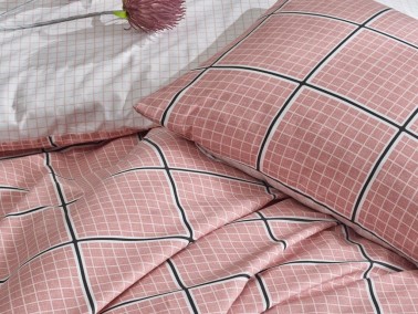 Cottonbox Minimal Double Duvet Cover Set Ronni Pink - Thumbnail