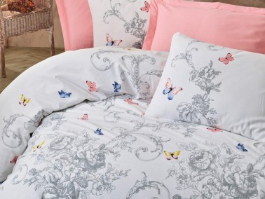 Cottonbox Modeline Cathi Double Duvet Cover Set Salmon - Thumbnail