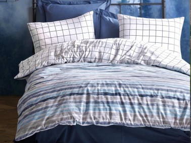 Cotton Box - Cottonbox Modeline Grace Double Duvet Cover Set Blue Cotton Box - Cottonbox Modeline Grace Double Duvet Cover Set Blue