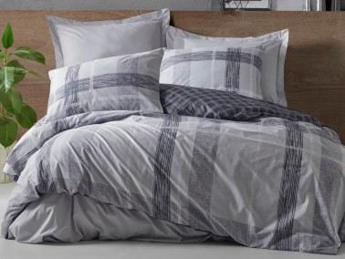 Cottonbox Modeline Miranda Double Duvet Cover Set Gray - Thumbnail