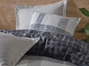 Cottonbox Modeline Miranda Double Duvet Cover Set Gray - Thumbnail