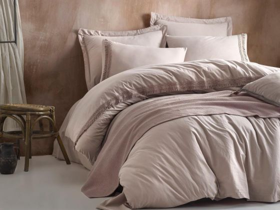 Cottonbox Nature Pike Duvet Cover Set Double Beige