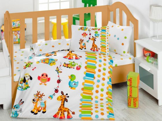 Cottonbox Playground Baby Duvet Cover Set Turquoise