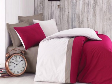 Cotton Box - Cottonbox Plain Sports Bordo Ranforce Tek Kişilik Nevresim Takımı Cotton Box - Cottonbox Plain Sports Bordo Ranforce Tek Kişilik Nevresim Takımı