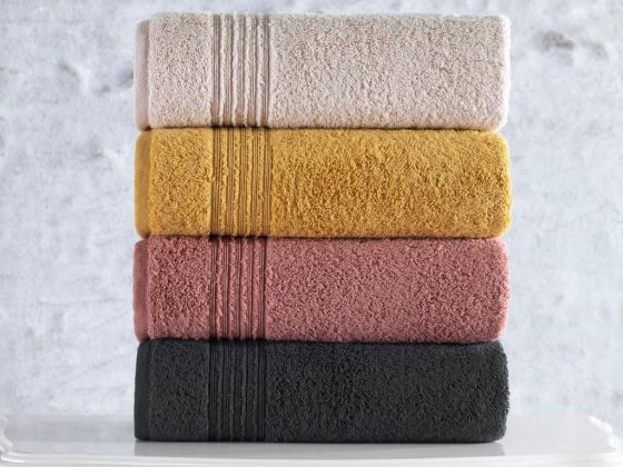 Cottonbox Plump Mix Dobby Set of 4 Towels