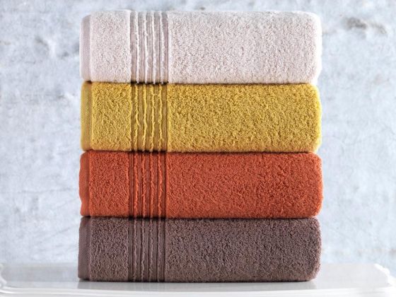 Cottonbox Plump Rainbow Dobby Set of 4 Towels