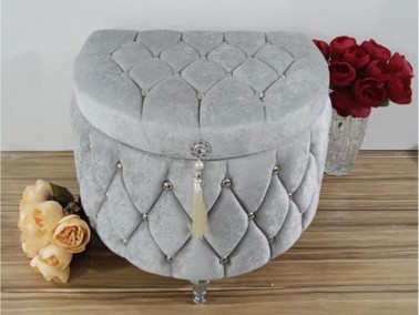 D Model Tasseled 2 Liter Dowry Chest Gray - Thumbnail