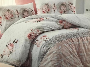 Hobby - Bella Salmon Daily Ranforce Double Duvet Cover Set Hobby - Bella Salmon Daily Ranforce Double Duvet Cover Set