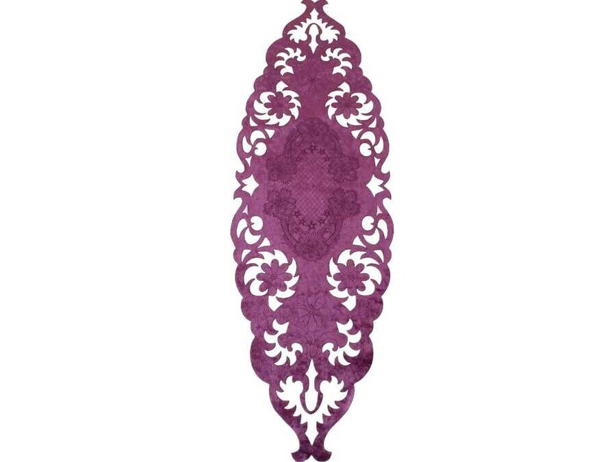  Daisy Lux Velvet Runner Plum - Thumbnail