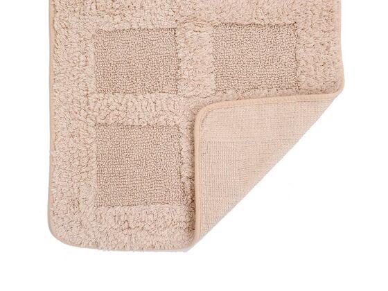 Dama Cotton 2 Piece Bath Mat Set Powder