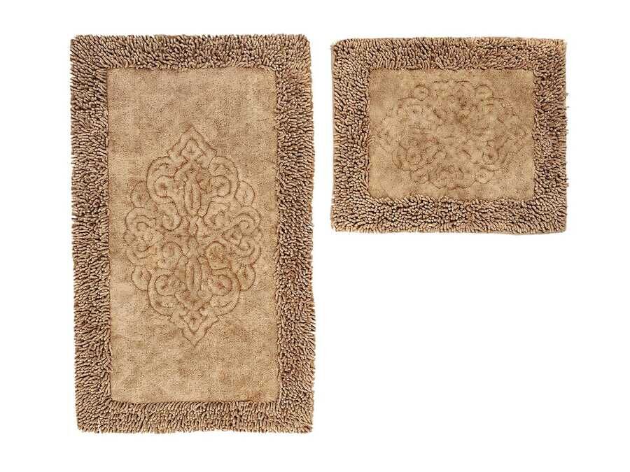 Damaks Towel 2 pcs-Bath Mat Brown