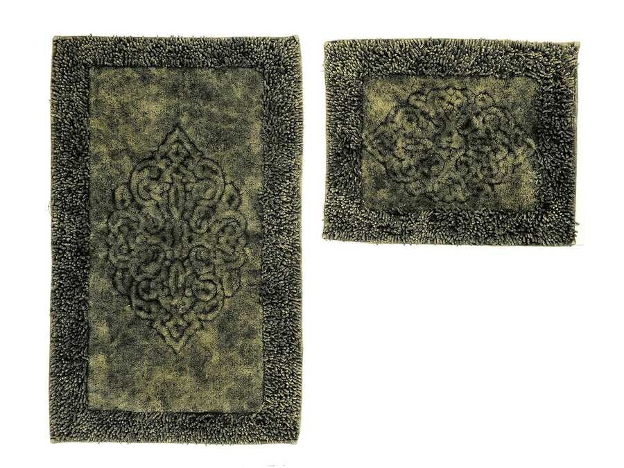 Çeyiz Diyarı - Damaks Towel 2-Bath Mat Green