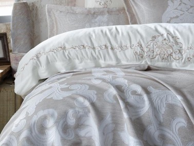 Lace Jua Embroidered Duvet Cover Set - Thumbnail