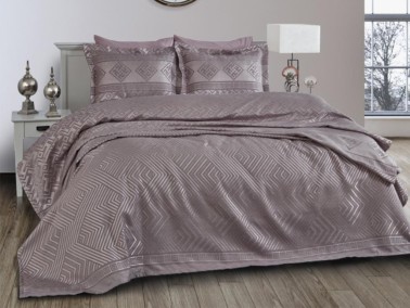 Dantela - Lace Justo Jacquard Chenille Double Bedspread Lavender Dantela - Lace Justo Jacquard Chenille Double Bedspread Lavender