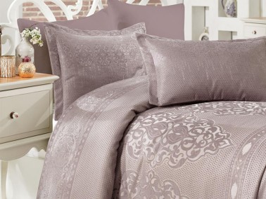 Mina Jacquard Double Bedspread Lavender - Thumbnail