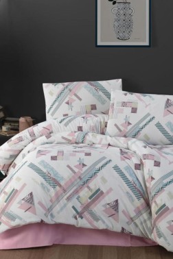 Çeyiz Diyarı - Debby Bedding Set 4 Pcs, Duvet Cover, Bed Sheet, Pillowcase, Double Size, Self Patterned, Wedding, Daily use Çeyiz Diyarı - Debby Bedding Set 4 Pcs, Duvet Cover, Bed Sheet, Pillowcase, Double Size, Self Patterned, Wedding, Daily use