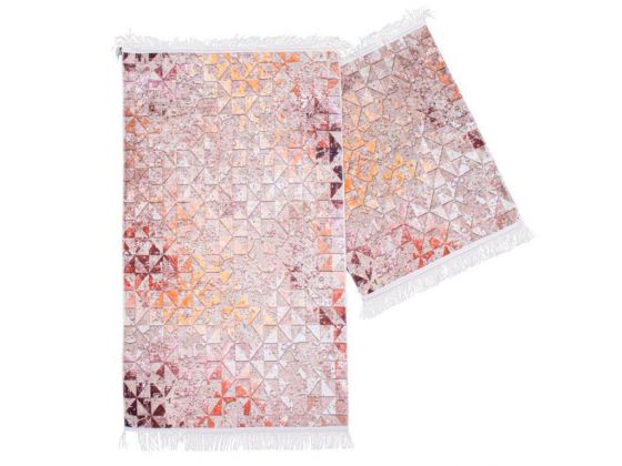 Deborah Rectangle Bath Mat Set 2 Liter Powder