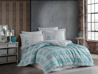 Hobby - Denim Double Duvet Cover Set Turquoise Hobby - Denim Double Duvet Cover Set Turquoise