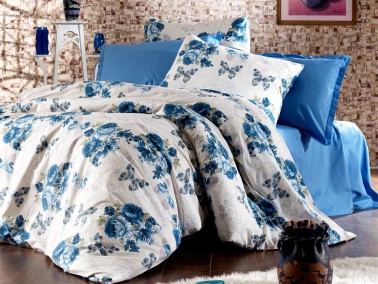 Çeyiz Diyarı - Deny Single Duvet Cover Set Blue