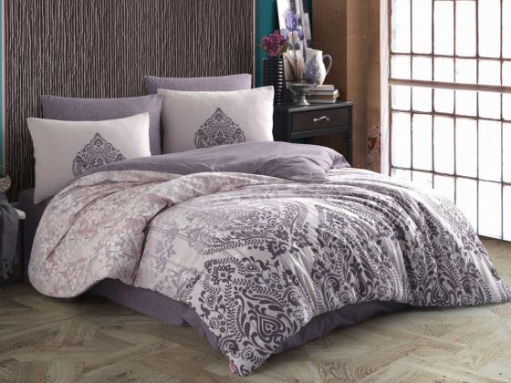 Desire Double Ranforce Duvet Cover Set Dried Rose