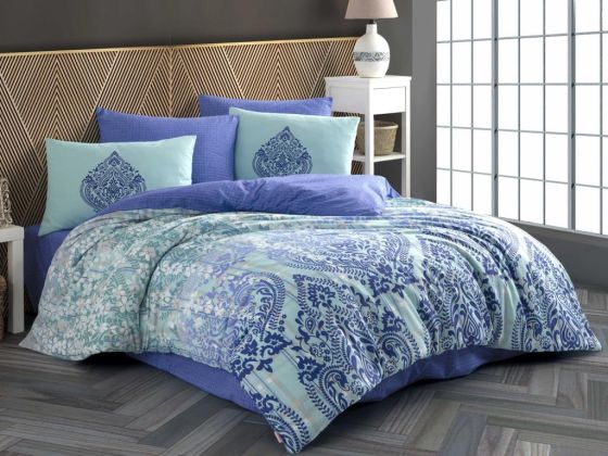 Desire Double Ranforce Duvet Cover Set Turquoise