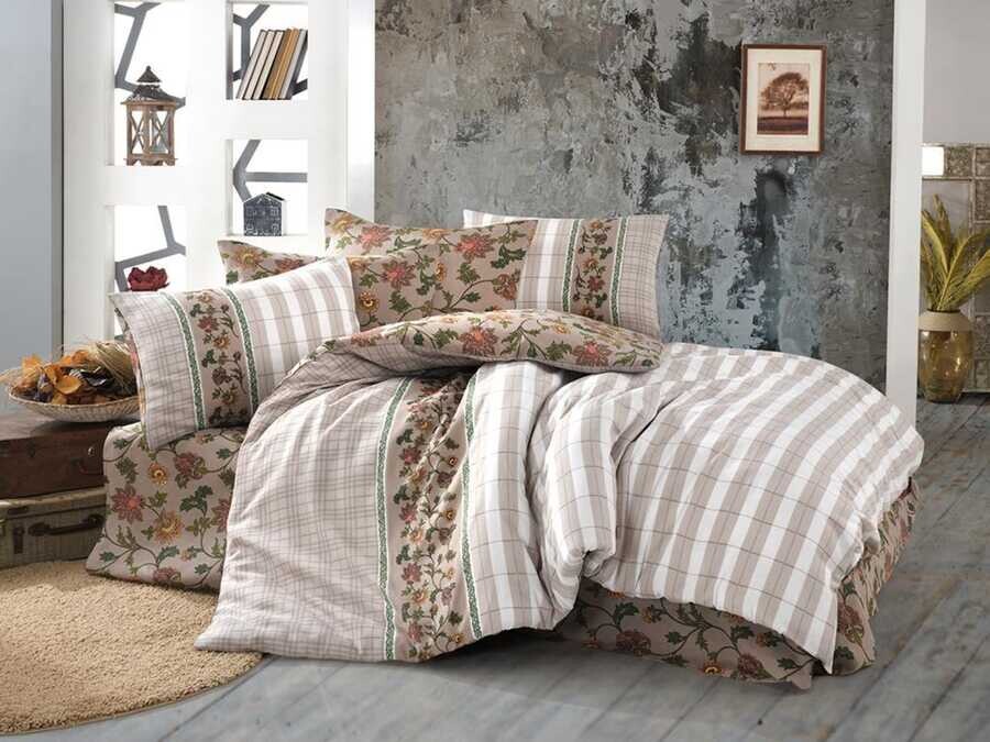 Dowry World - Destina Double Pique Set Brown