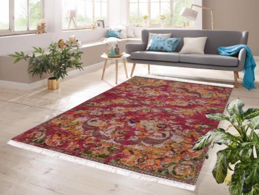 Dowry World - Blas Digital Printing Non-Slip Base Velvet Carpet Color 80x150 cm