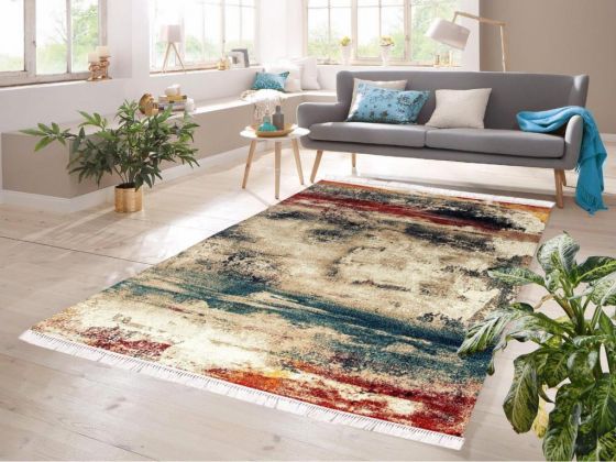 Desta Digital Printing Non-Slip Base Velvet Carpet Multi Color 100x200 cm