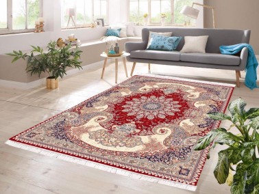 Dowry World - Leva Digital Printing Non-Slip Base Velvet Carpet Multi Color 180x280 Cm Dowry World - Leva Digital Printing Non-Slip Base Velvet Carpet Multi Color 180x280 Cm