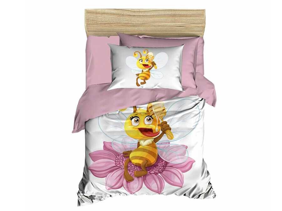 Dowry World - Digital Printed 3d Baby Duvet Cover Set Baby Bee Powder Dowry World - Digital Printed 3d Baby Duvet Cover Set Baby Bee Powder