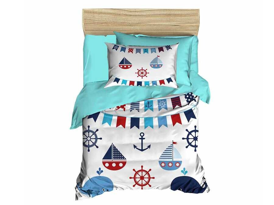 Dowry World - Digital Printed 3d Baby Duvet Cover Set Dolphin Mint Green Dowry World - Digital Printed 3d Baby Duvet Cover Set Dolphin Mint Green