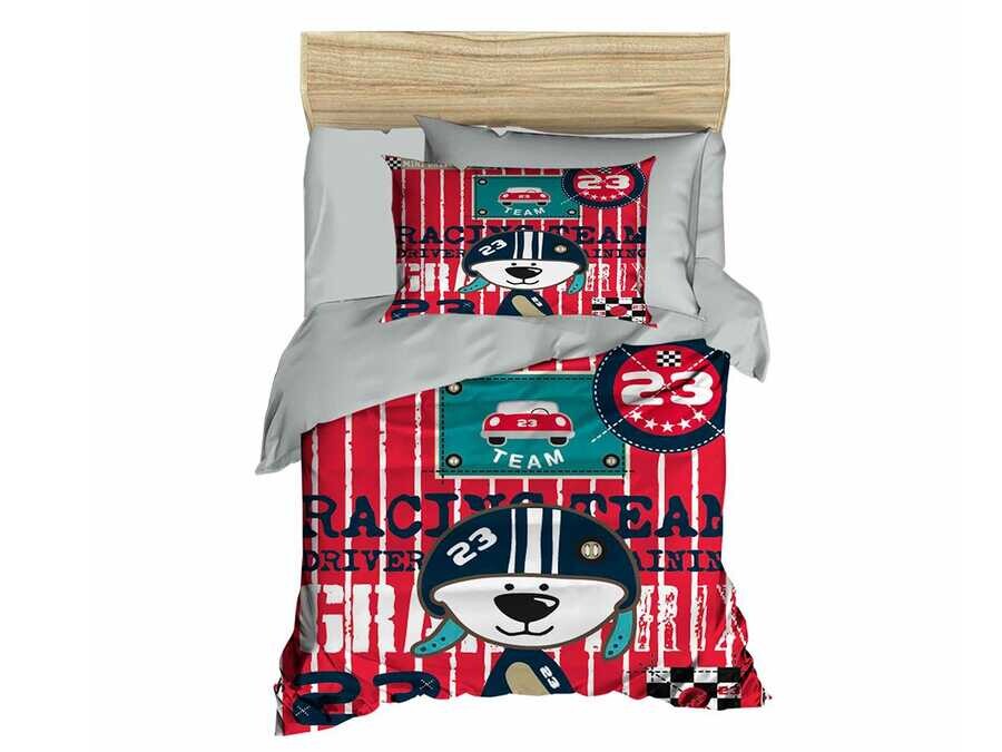 Dowry World - Digital Printed 3d Baby Duvet Cover Set Race Gray Dowry World - Digital Printed 3d Baby Duvet Cover Set Race Gray