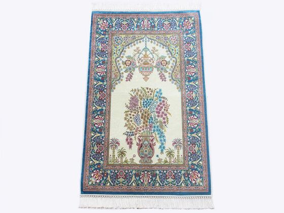 Digital Printed Luxury Prayer Rug Cream