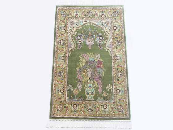 Digital Printed Luxury Prayer's Rug - Green