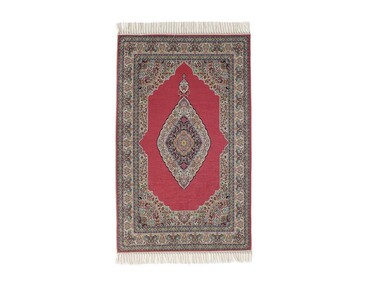 Dowry World - Digital Printed Luxury Umre Prayer's Rug - Claret Red